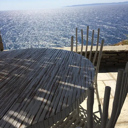 Elli S Seafront Pool Villa, 100 M From Quiet Sandy In Kea, Cyclades