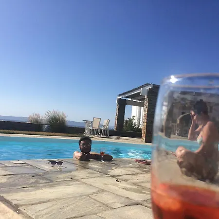 Elli S Seafront Pool Villa, 100 M From Quiet Sandy In Kea, Cyclades Melissaki
