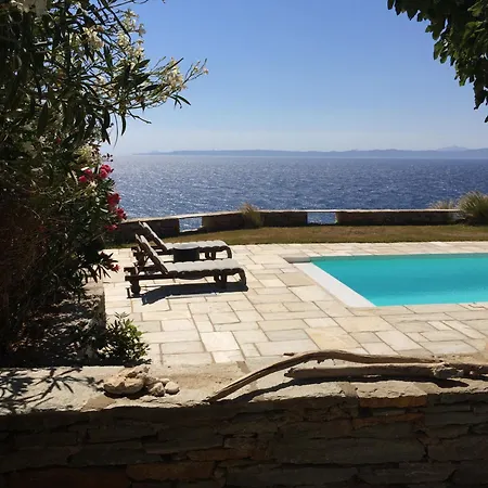 Elli S Seafront Pool Villa, 100 M From Quiet Sandy In Kea, Cyclades Villa *