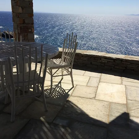 Elli S Seafront Pool Villa, 100 M From Quiet Sandy In Kea, Cyclades Melissaki