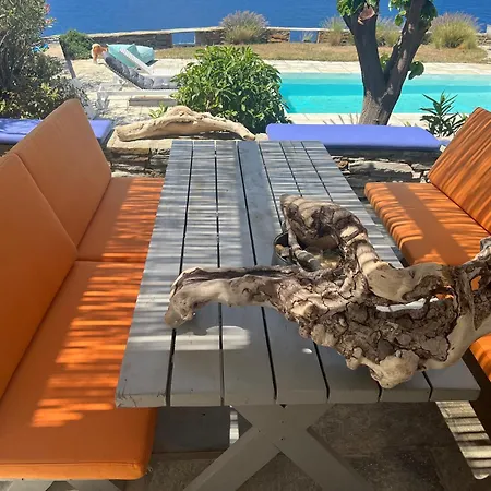 Villa Elli S Seafront Pool Villa, W/sandy In Kea, Cyclades