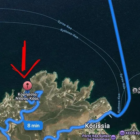 Elli S Seafront Pool Villa, 100 M From Quiet Sandy In Kea, Cyclades 빌라 *