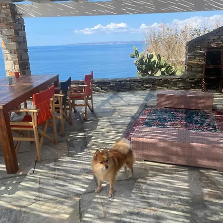 Elli S Seafront Pool Villa, 100 M From Quiet Sandy In Kea, Cyclades