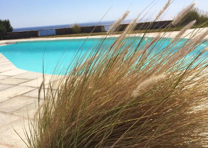 Elli S Seafront Pool Villa, 100 M From Quiet Sandy In Kea, Cyclades