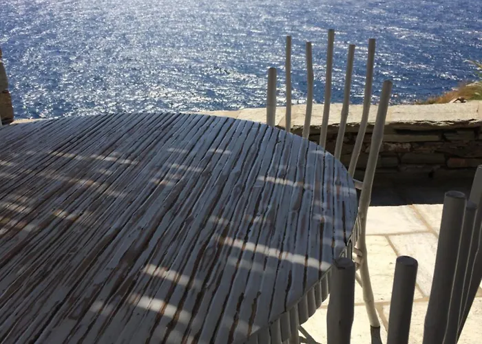 Elli S Seafront Pool Villa, 100 M From Quiet Sandy In Kea, Cyclades