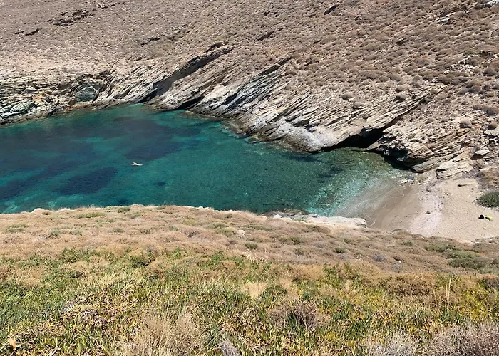 Elli S Seafront Pool Villa, 100 M From Quiet Sandy In Kea, Cyclades Вилла *